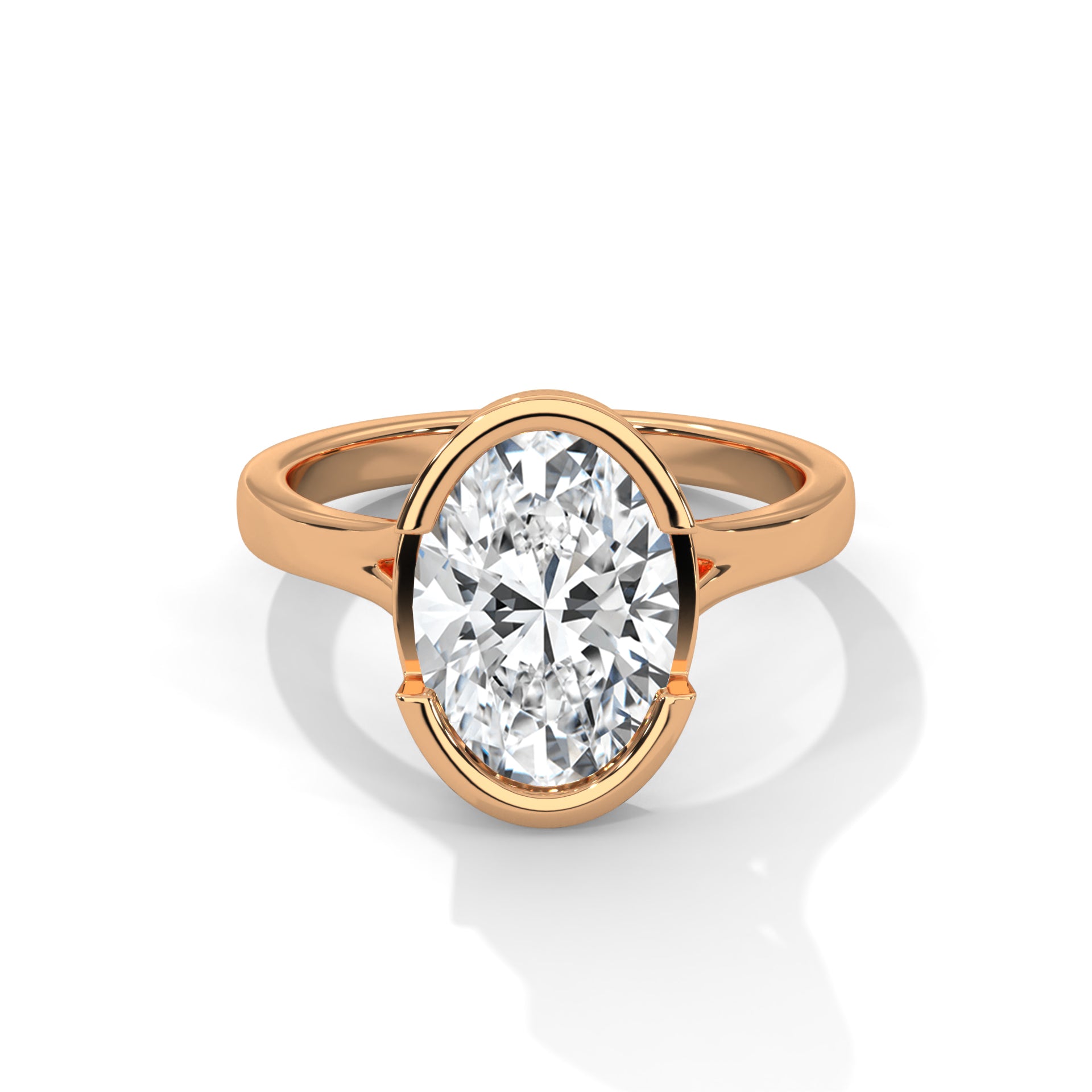 14k Yellow Gold / Oval