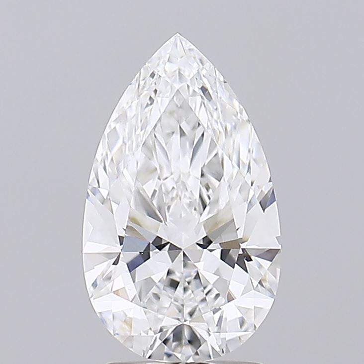 2.20 Carat Pear GIA certified lab grown diamond gemstone close-up