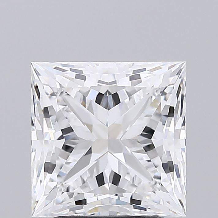 2.93 carat princess cut GIA certified lab grown diamond gemstone