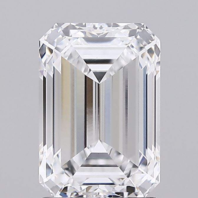 1.97 Carat Emerald GIA certified lab grown diamond ring