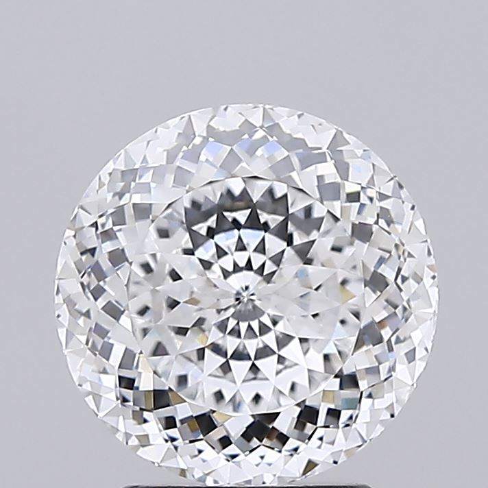 2.55 carat Portuguese GIA certified lab grown round diamond close-up