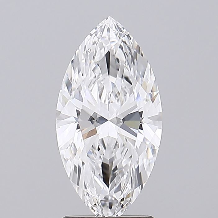 2.04 carat marquise cut GIA certified lab grown diamond on gray background