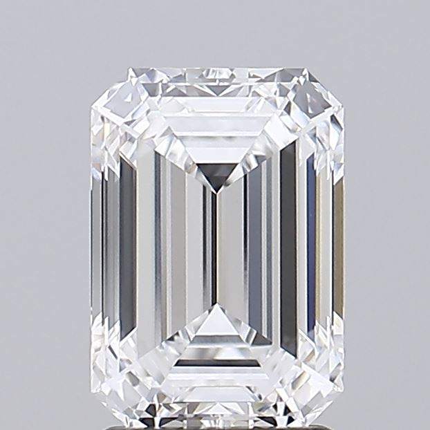 2.05 Carat Emerald GIA Certified Lab Grown Diamond gemstone close-up