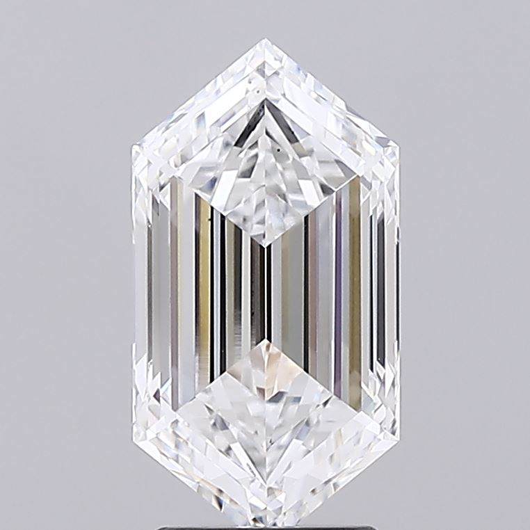 2.85 Carat Elongated Hexagon IGI Certified Lab Grown Diamond