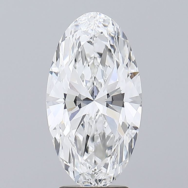 3.51 carat oval GIA certified lab grown diamond