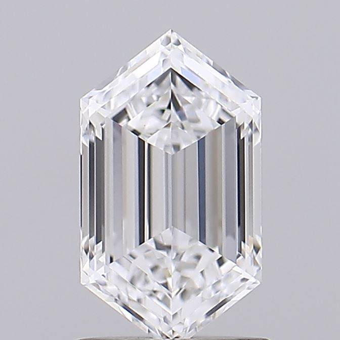 1.09 carat elongated hexagon GIA certified lab grown diamond gemstone