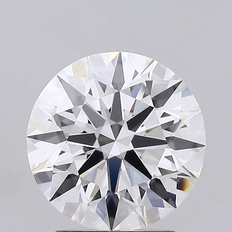 2.21 Carat Round GIA Certified Lab Grown Diamond sparkling close-up