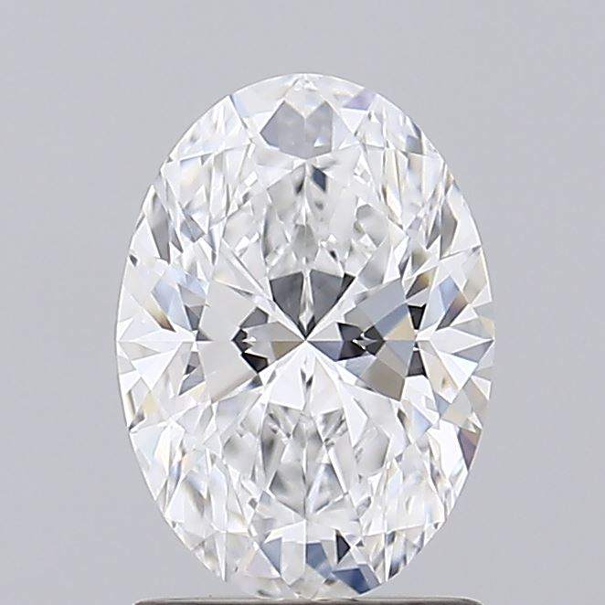 1.37 Carat Oval GIA certified lab grown diamond close-up