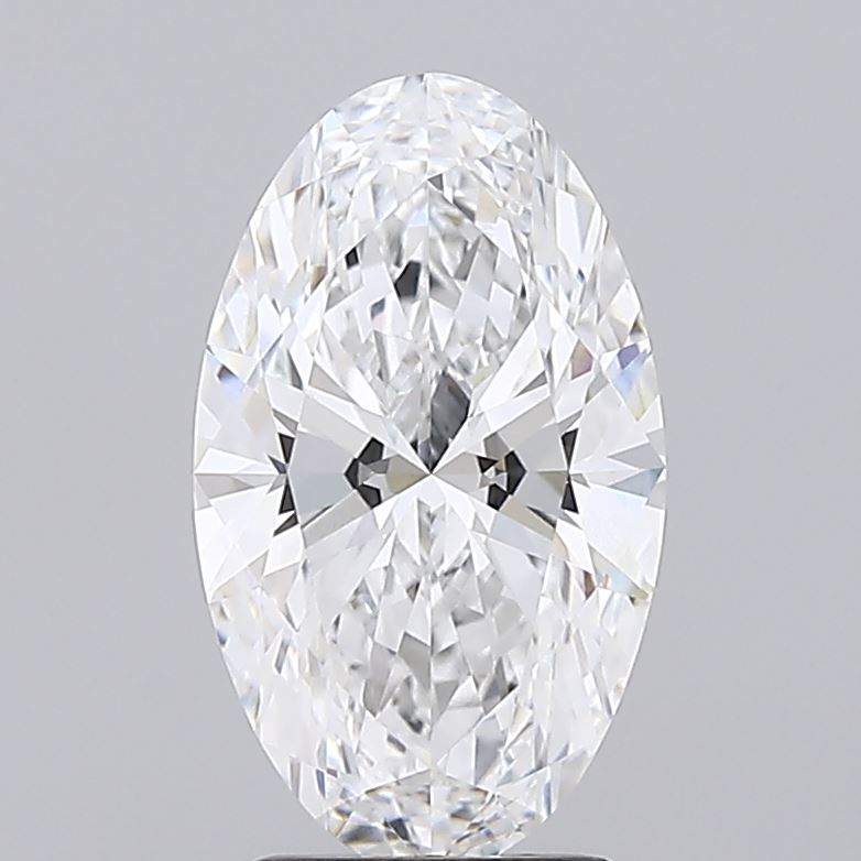 2.58 Carat Moval GIA Certified Lab Grown Diamond sparkling close-up