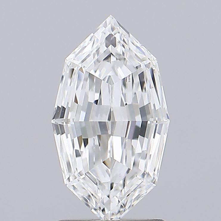 1.54 French Marquise IGI certified lab grown diamond sparkling close-up