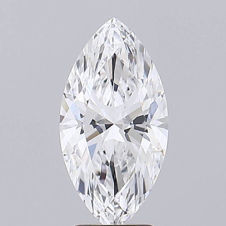 2.07 Carat Marquise GIA Certified Lab Grown Diamond close-up on gray background
