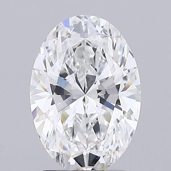 1.83 Carat Oval IGI Certified Lab Grown Diamond close-up
