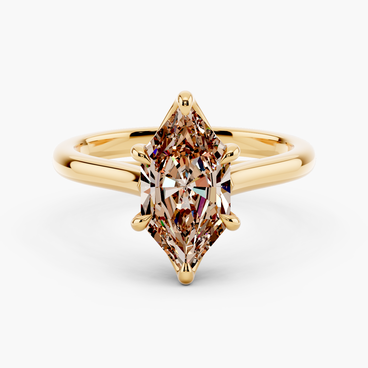 14k Yellow Gold / Dutch Marquise