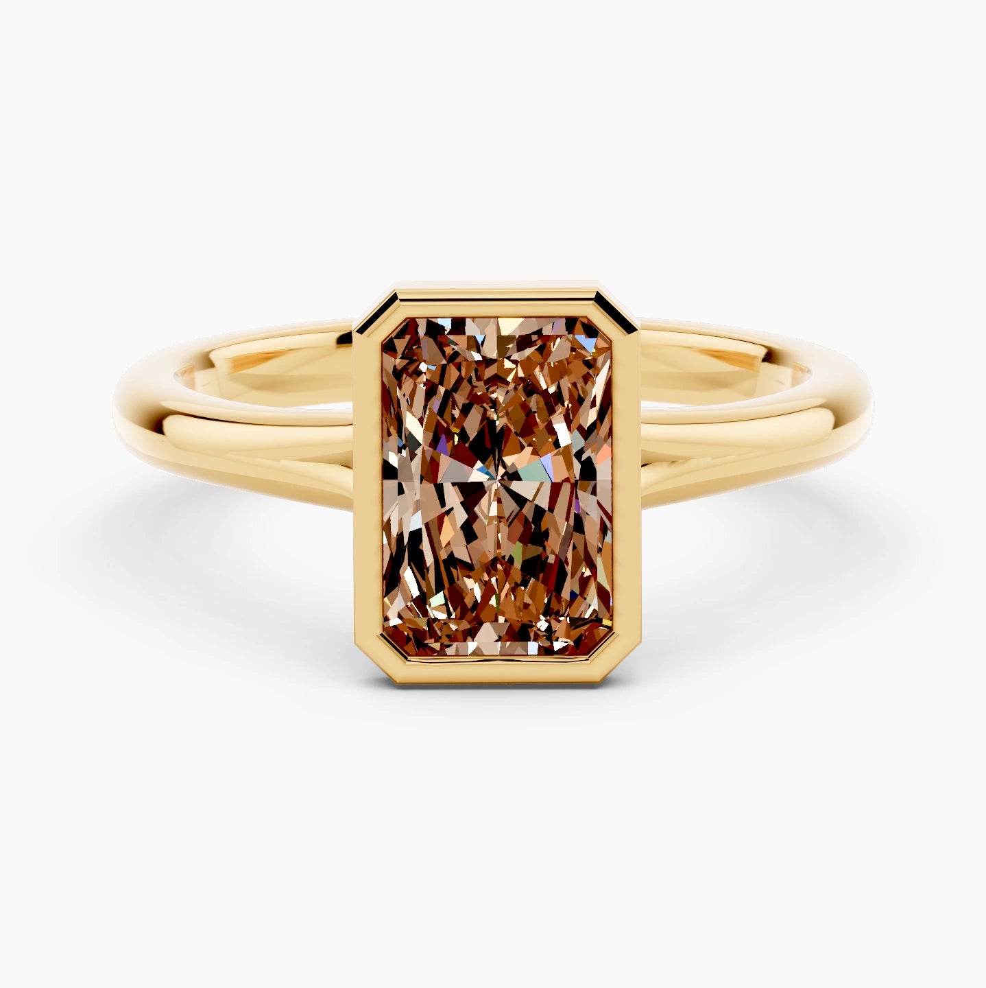 14k Yellow Gold / Radiant