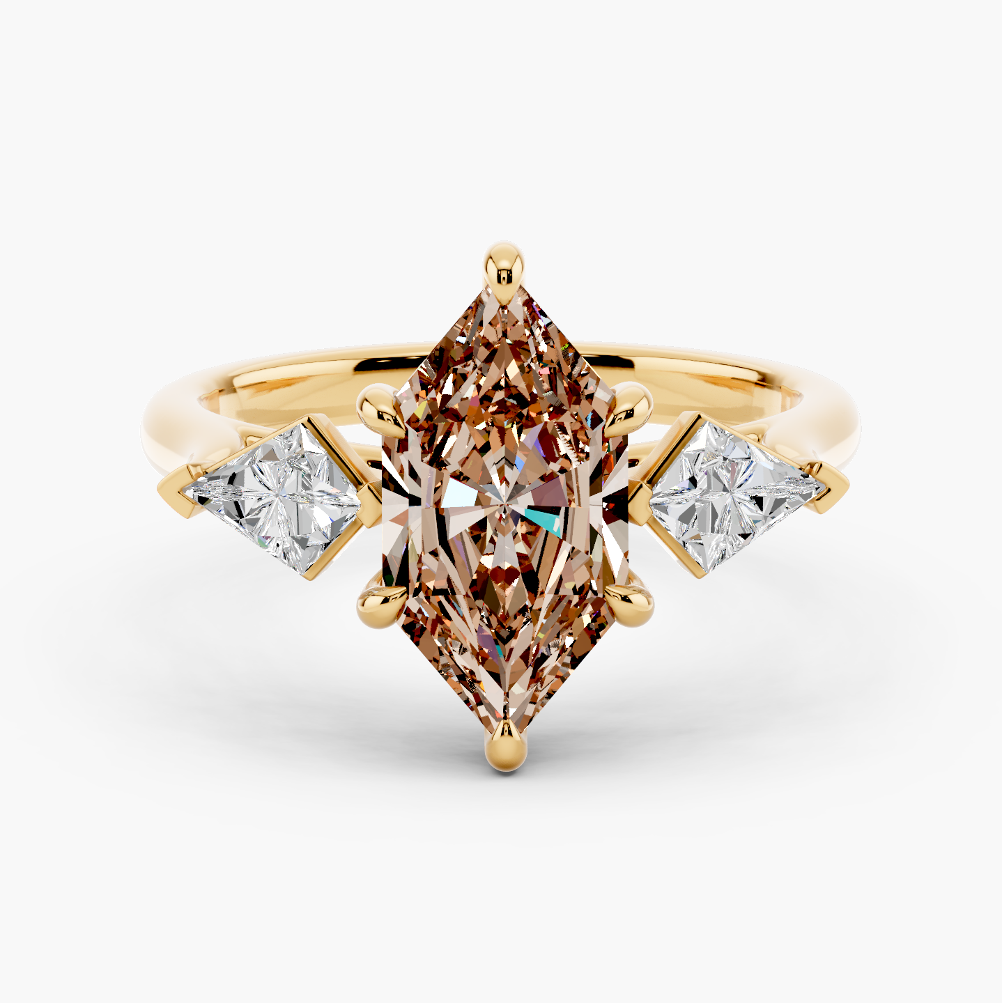 14k Yellow Gold / Dutch Marquise