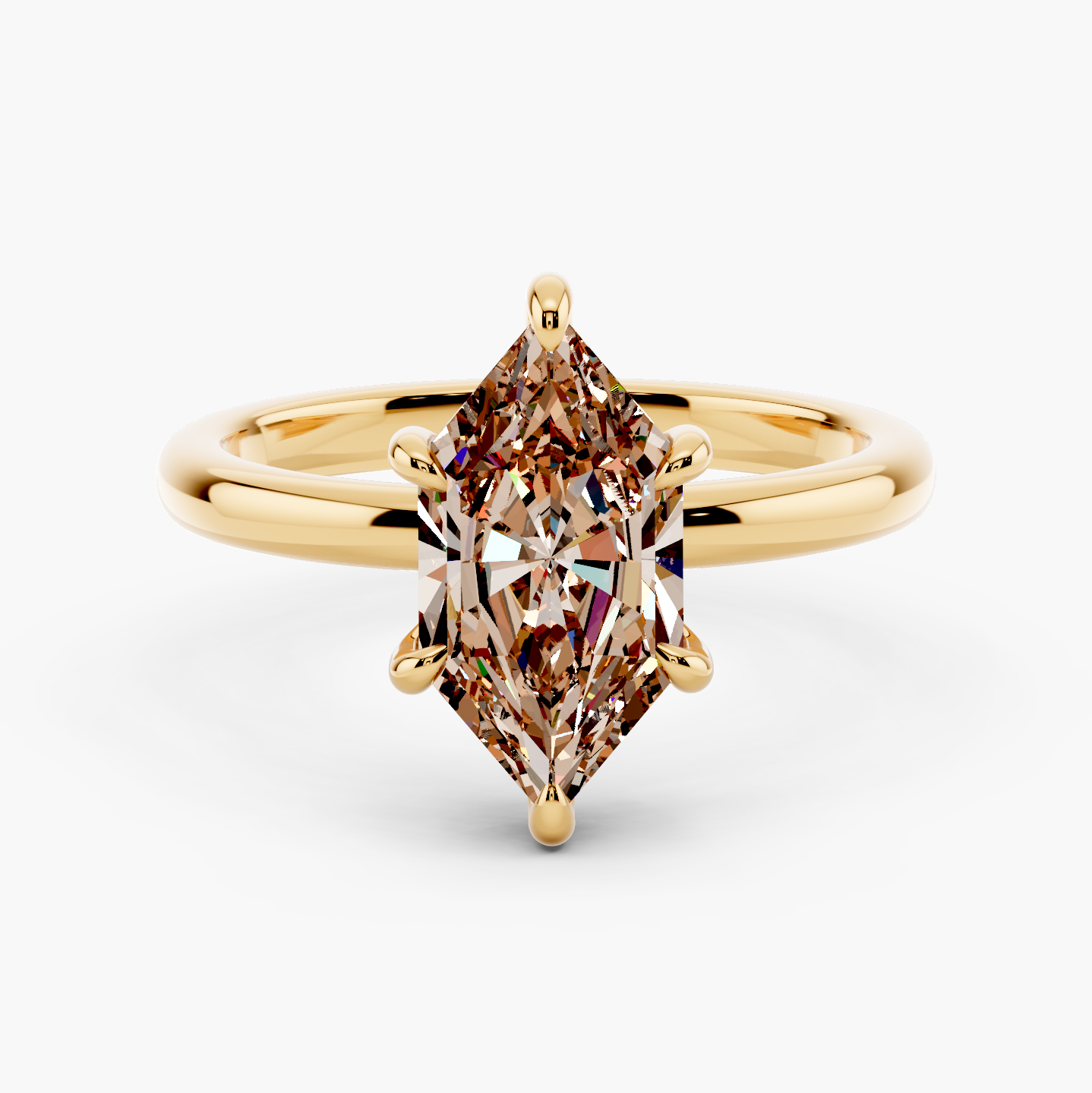 14k Yellow Gold / Dutch Marquise