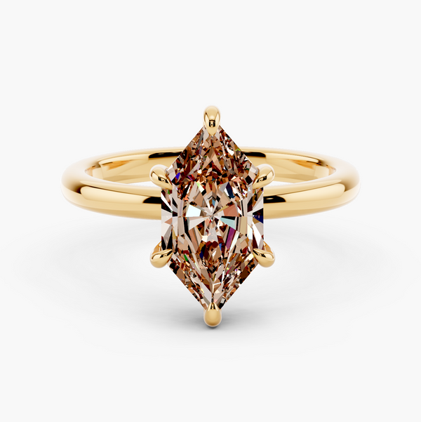 Venetian Hidden Halo Champagne Setting
