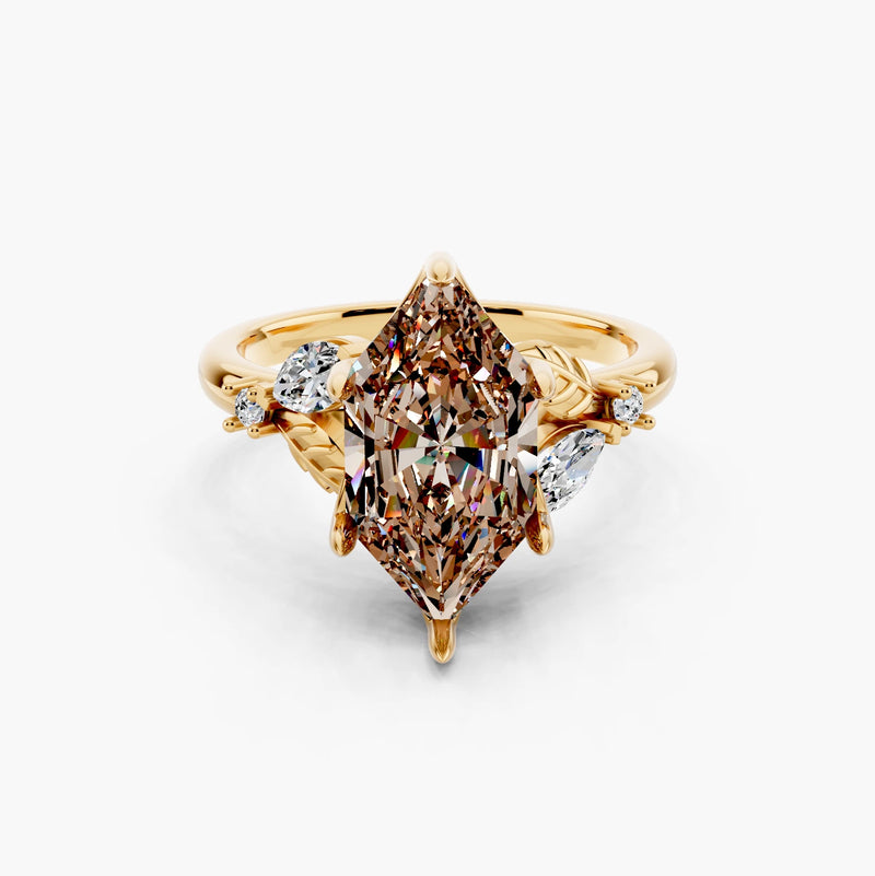 Blossom Champagne Setting Engagement Ring