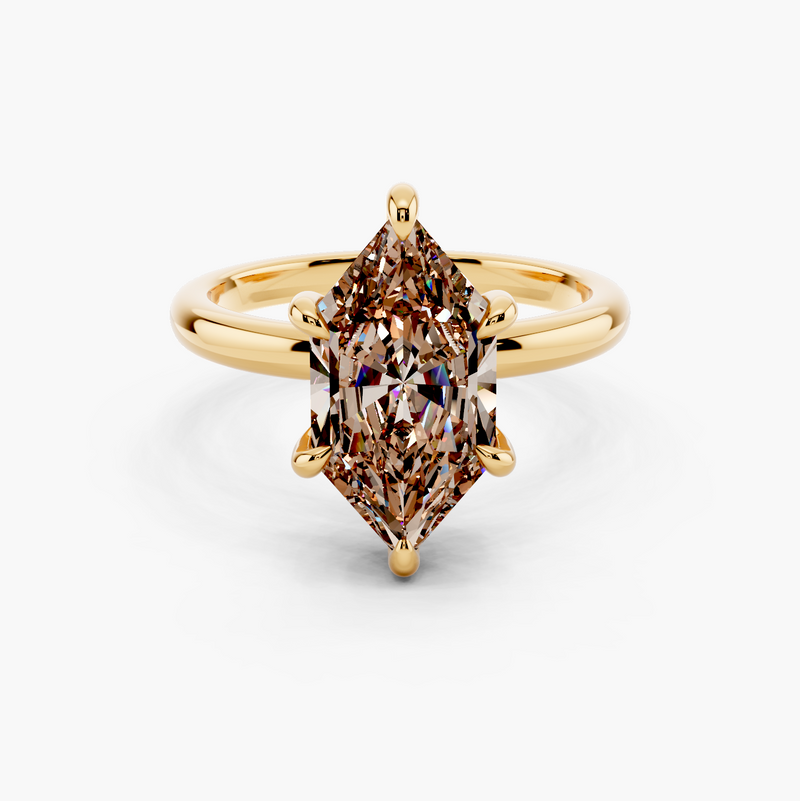 Venetian Hidden Halo Champagne Setting
