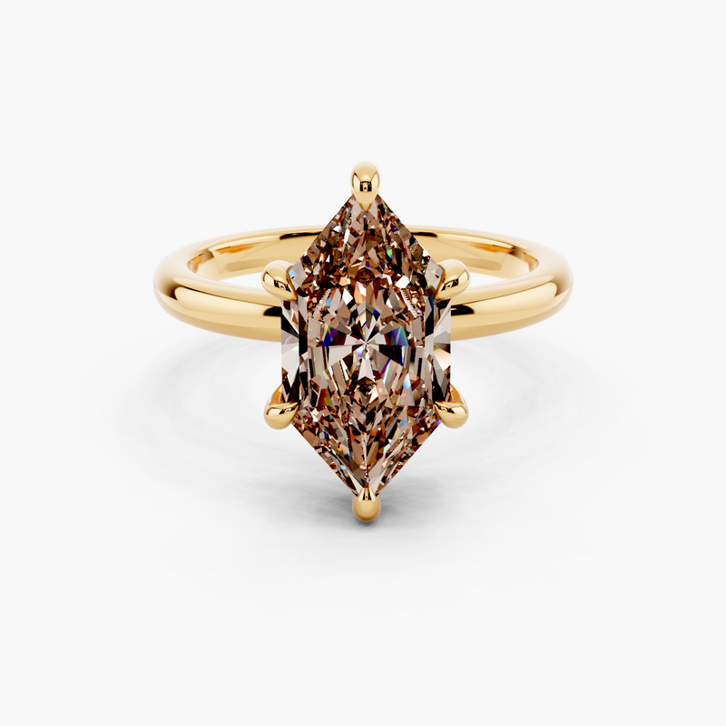 Classic Solitaire Champagne Setting