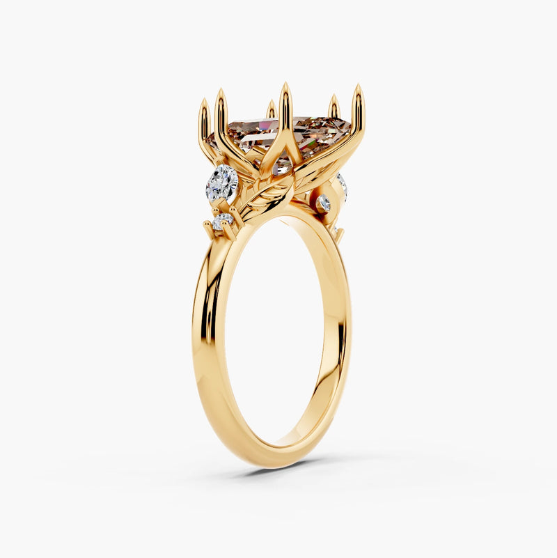 Blossom Champagne Setting Engagement Ring