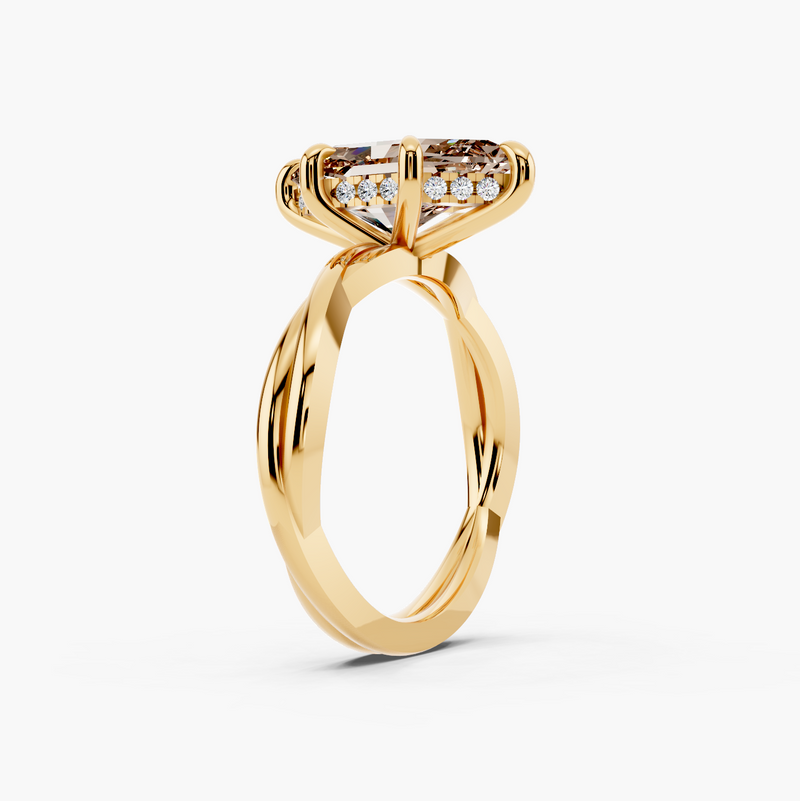 Kosina Champagne Setting Engagement Ring