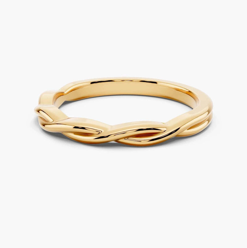 Vine Twist Wedding Band