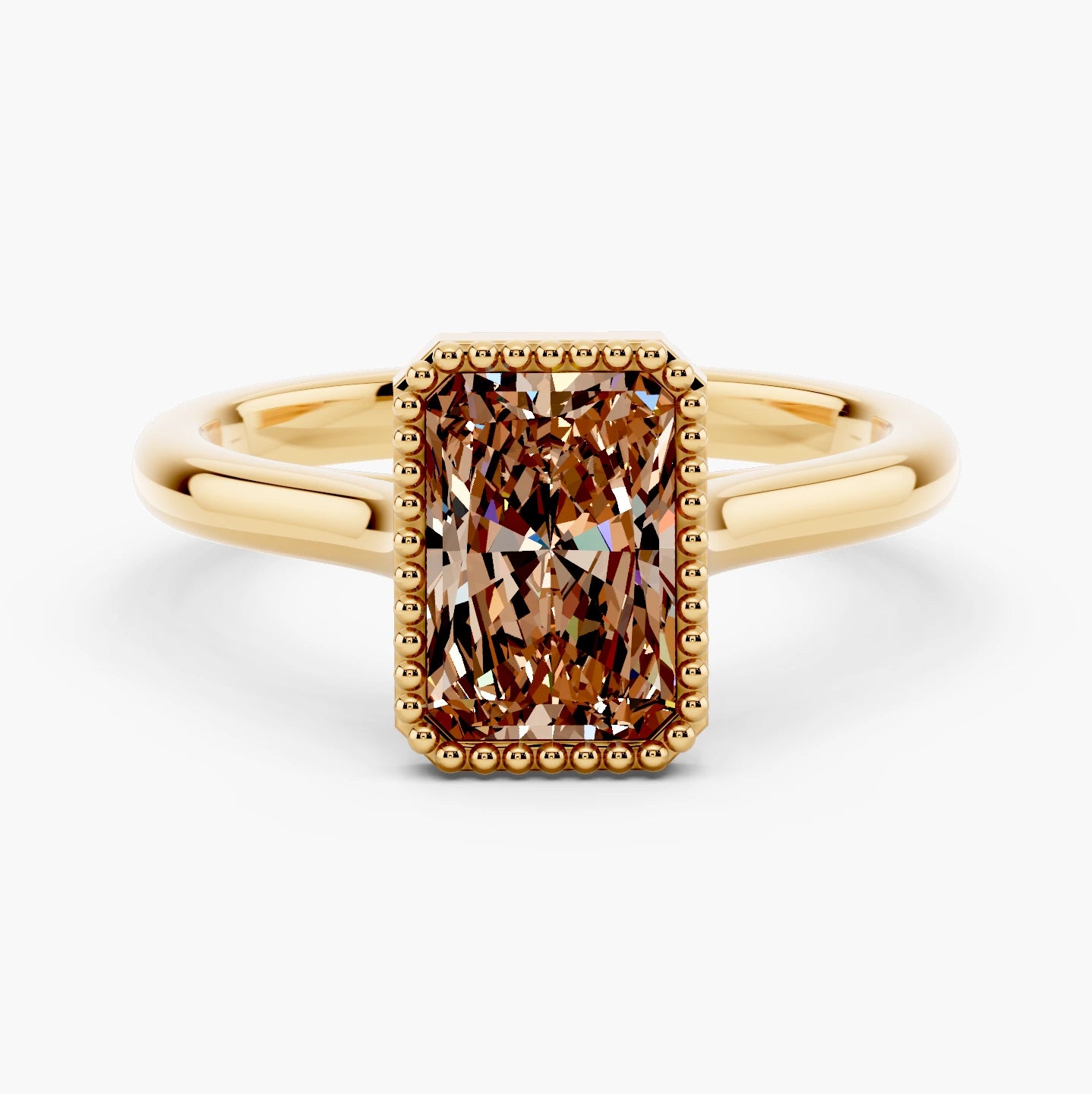 14k Yellow Gold / Radiant