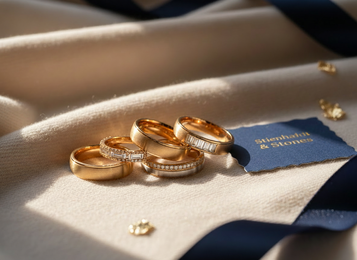Timeless gold wedding bands symbolizing lifelong commitment